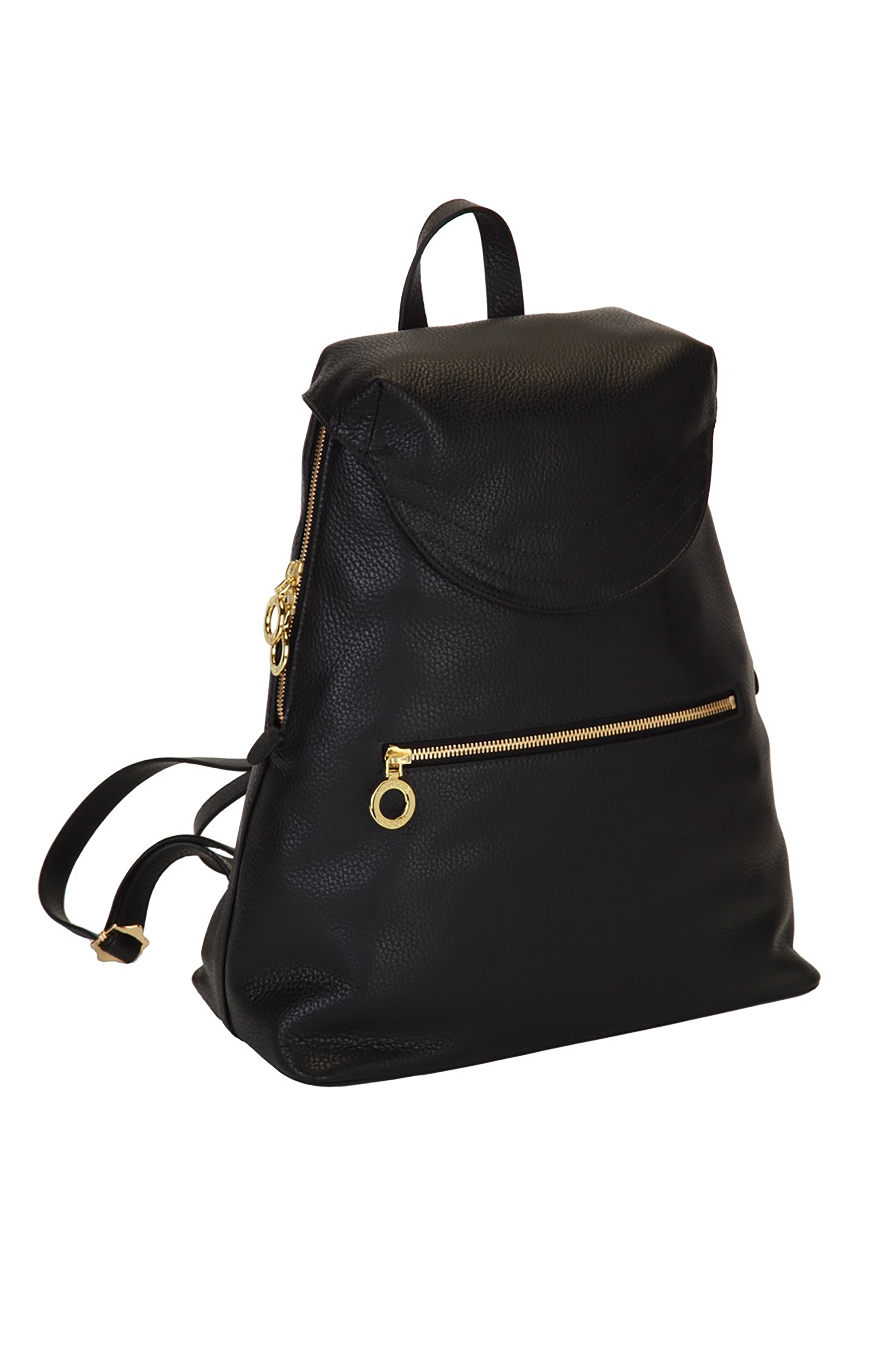 Black Bella Backpack - gold hardware 2