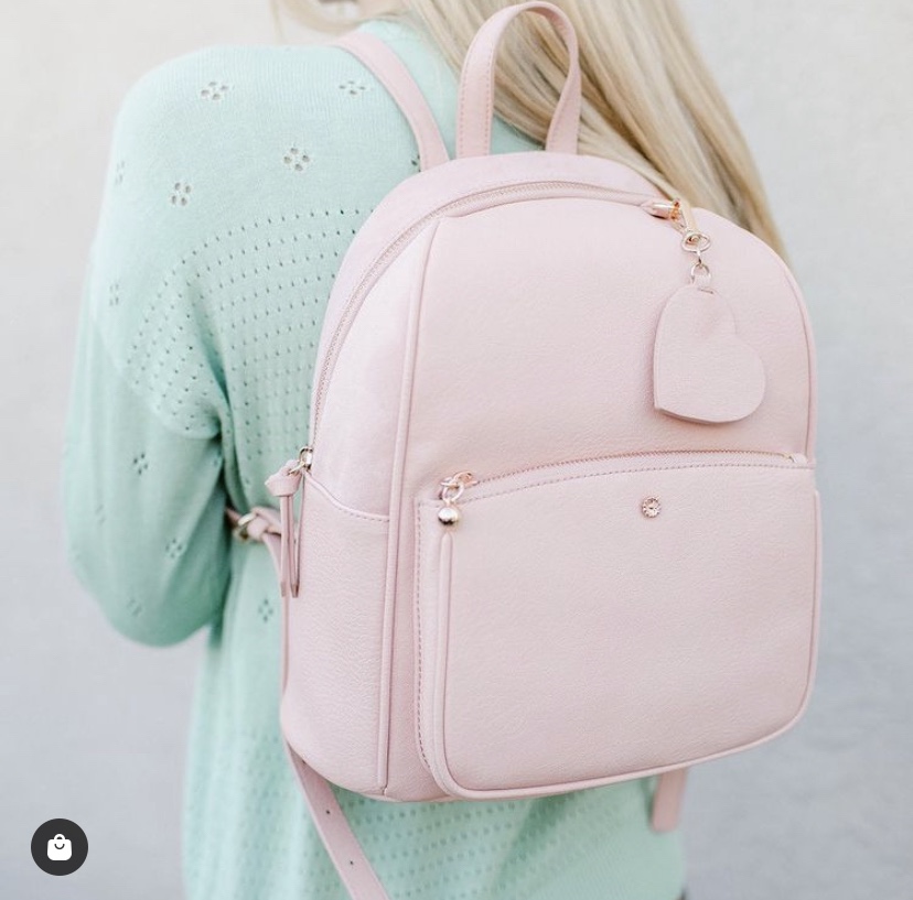 LAUREN CONRAD Kate Backpack Purse Pretty Pink Knapsack NwoT