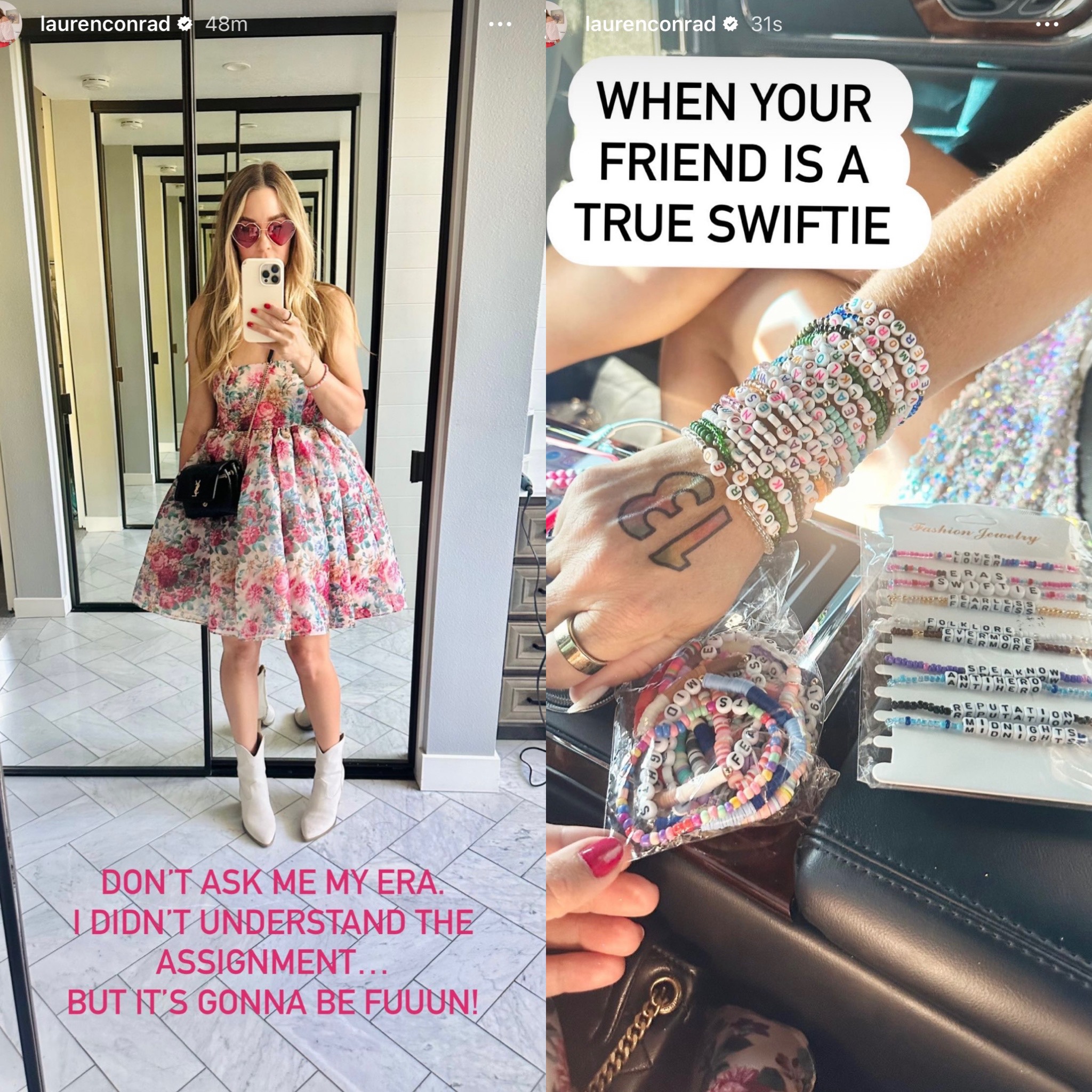 Lauren Conrad gets her Taylor Swift era on in true swiftie style